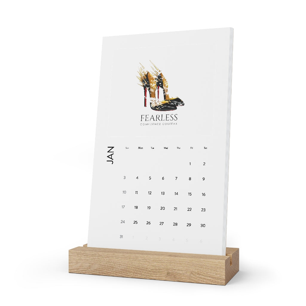 2021 FEARLESS CONFIDENCE COUFEAX Desk Calendar - Fearless Confidence Coufeax™