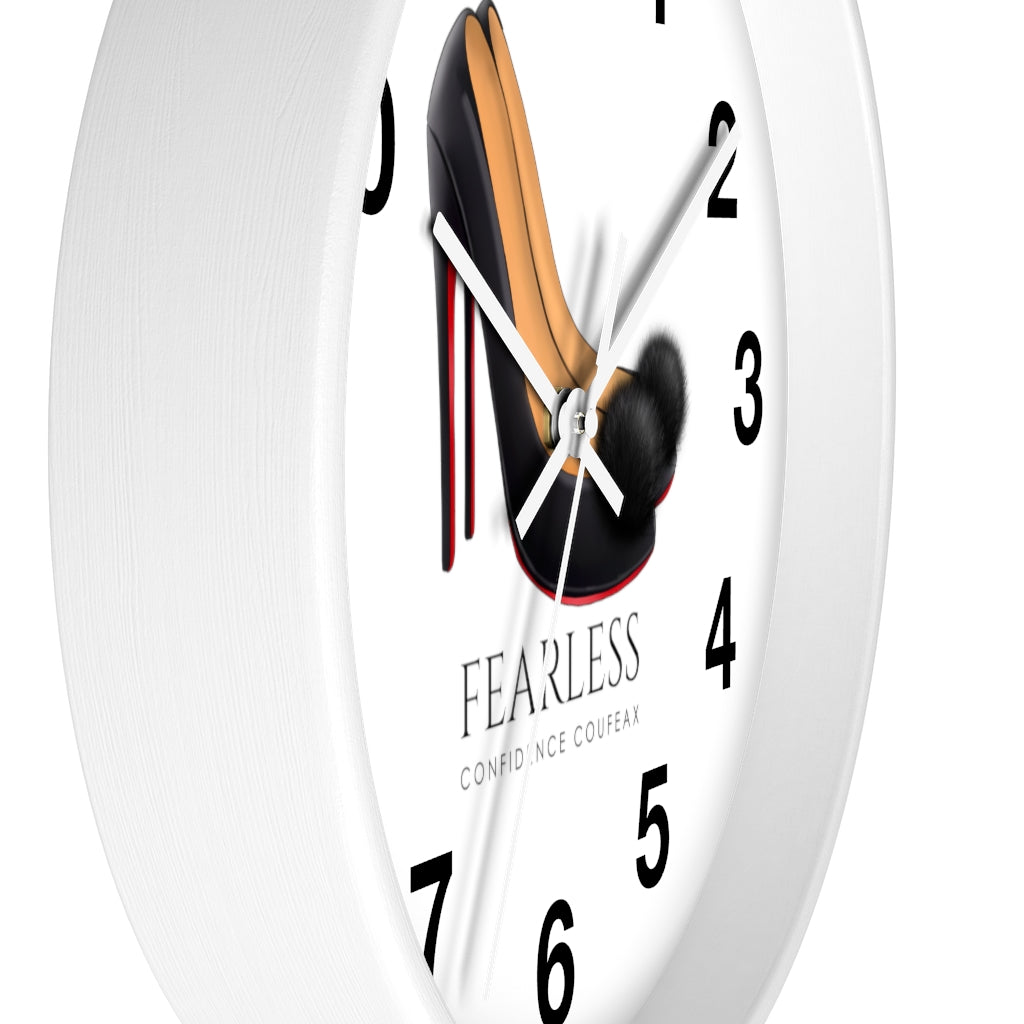 Fearless Confidence Coufeaux Fur High Heels  Wall clock - Fearless Confidence Coufeax™