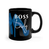 Boss Lady Black mug 11oz - Fearless Confidence Coufeax™