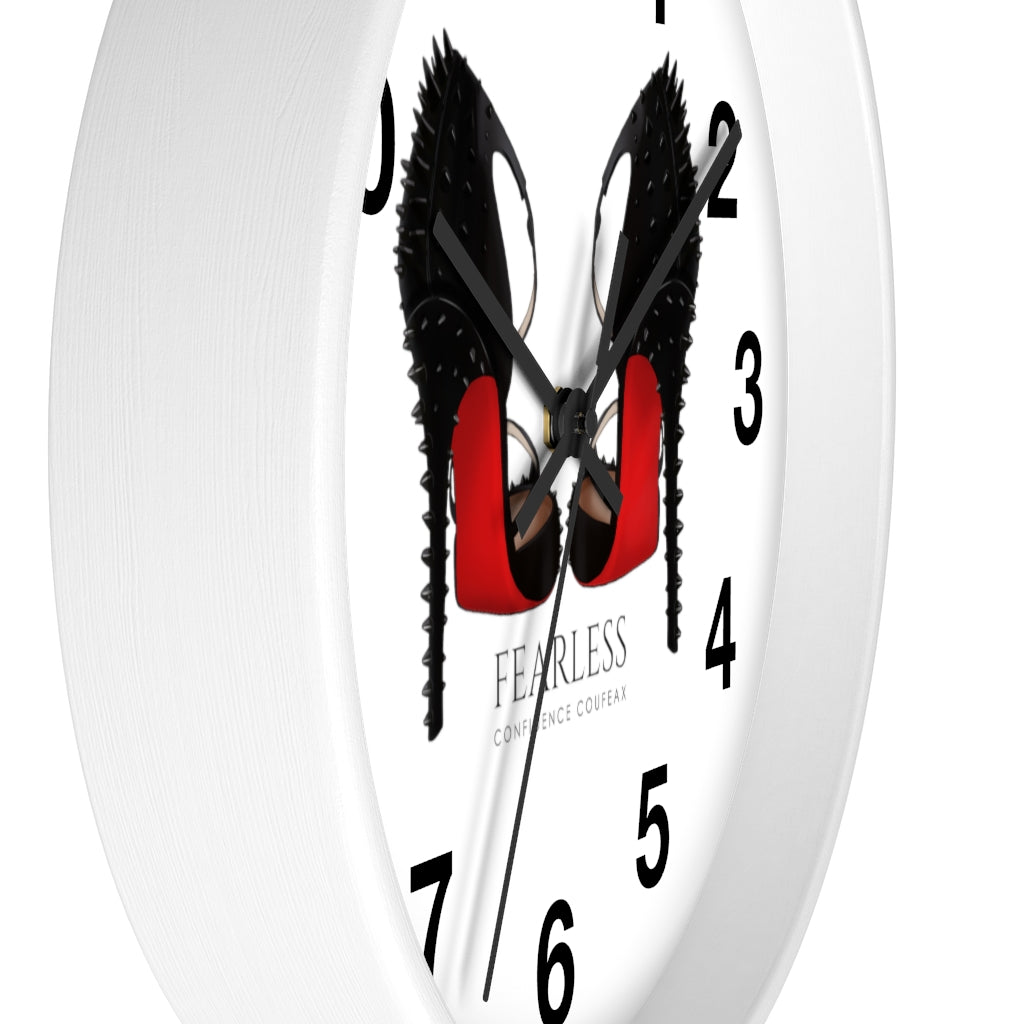 Fearless Confidence Coufeaux Spike Bed Bottoms Heels  Wall clock - Fearless Confidence Coufeax™