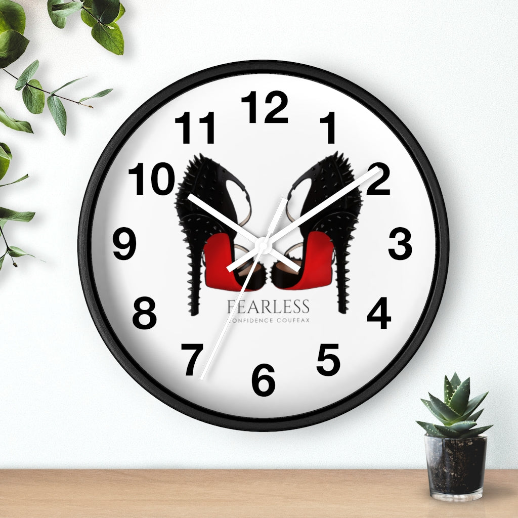 Fearless Confidence Coufeaux Spike Bed Bottoms Heels  Wall clock - Fearless Confidence Coufeax™