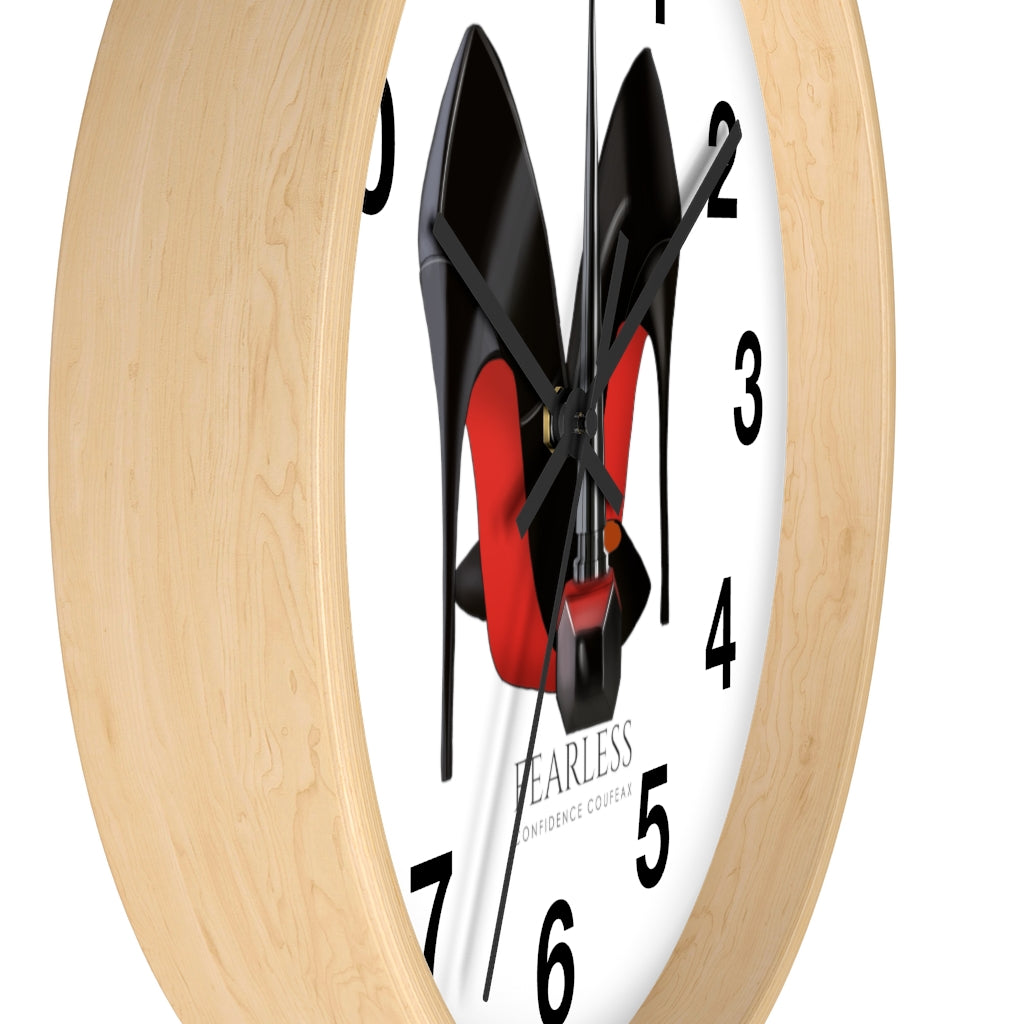 Fearless Confidence Coufeaux Nail Polish & High Heels  Wall clock - Fearless Confidence Coufeax™