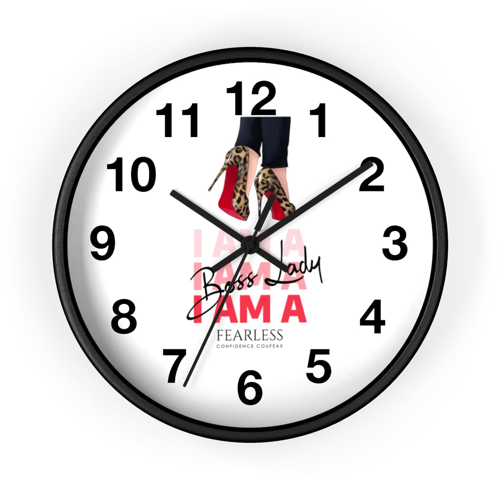 I'm A Boss Lady  Fearless Confidence Coufeaux  Wall clock - Fearless Confidence Coufeax™