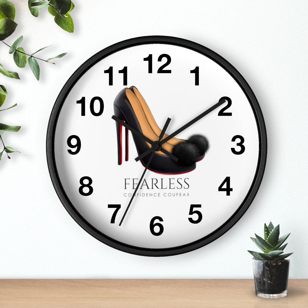 Fearless Confidence Coufeaux Fur High Heels  Wall clock - Fearless Confidence Coufeax™