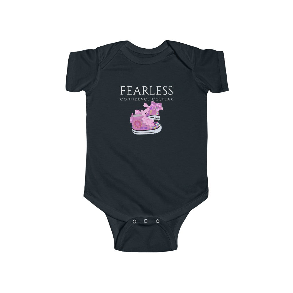 Fearless Confidence Coufeax Sneaker  Baby Girl Onesie - Fearless Confidence Coufeax™