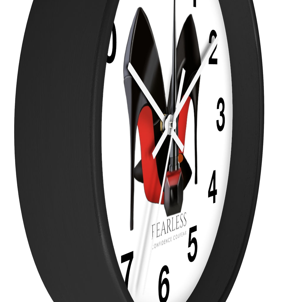 Fearless Confidence Coufeaux Nail Polish & High Heels  Wall clock - Fearless Confidence Coufeax™