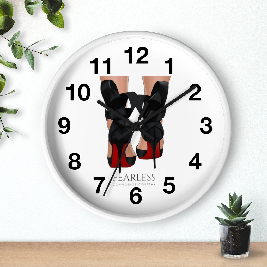 Fearless Confidence Coufeaux Strap Up High Heels  Wall clock - Fearless Confidence Coufeax™