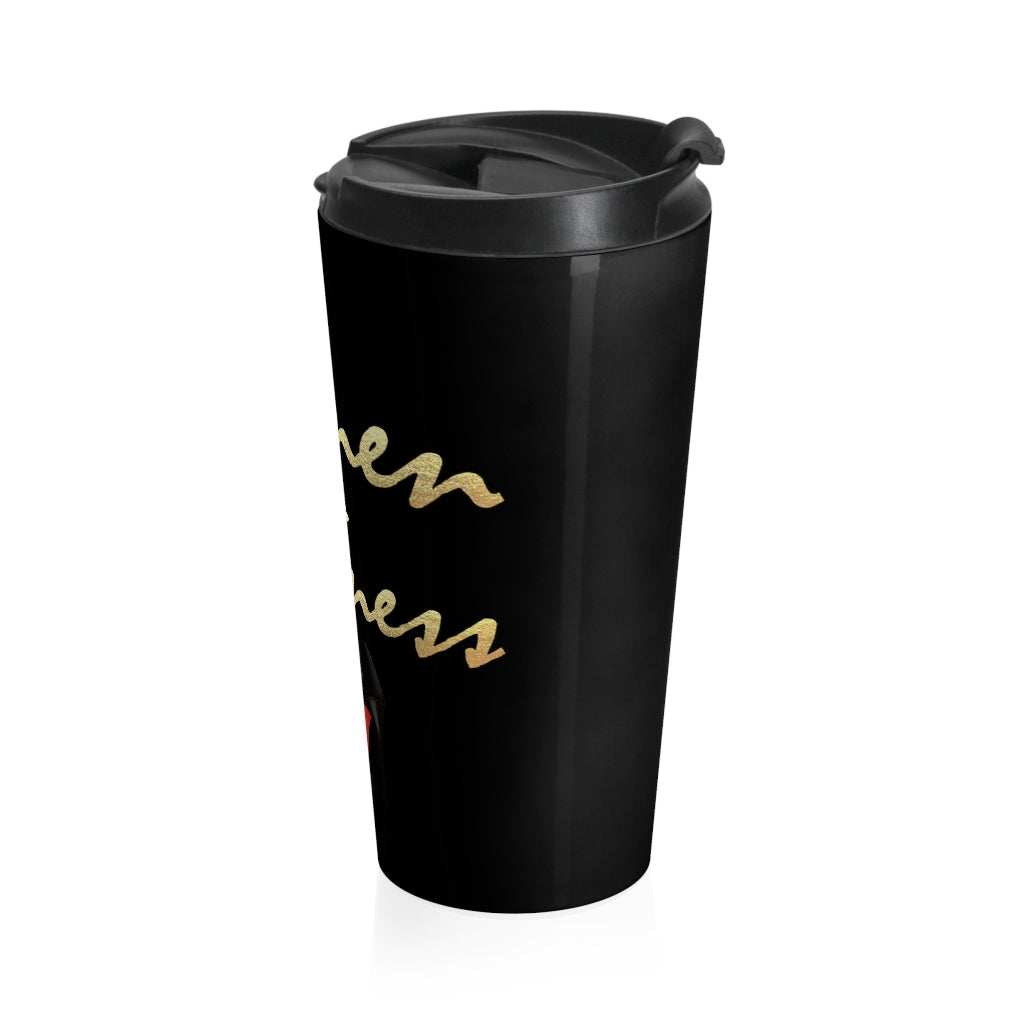 WOMAN IN BUSINESS Stainless Steel Travel Mug - Fearless Confidence Coufeax™