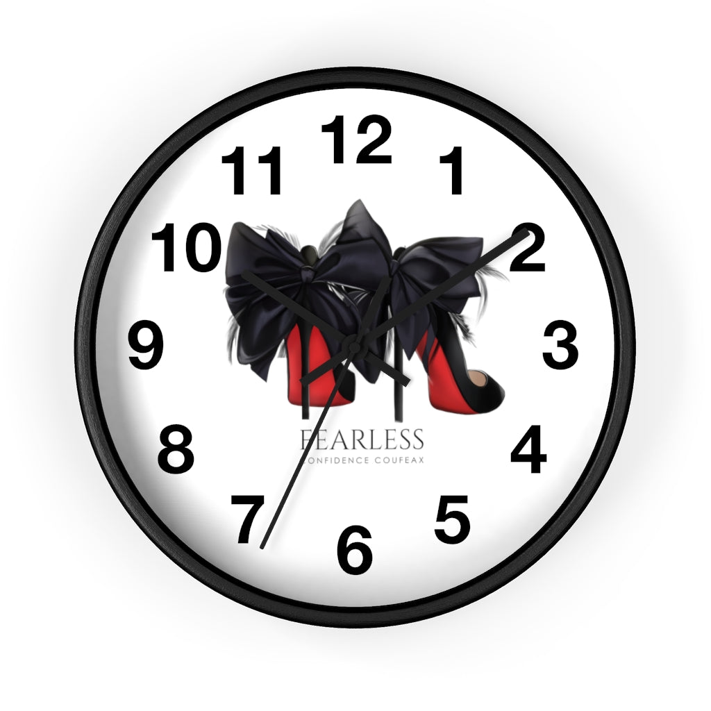 Fearless Confidence Coufeaux Feathered Heels  Wall clock - Fearless Confidence Coufeax™