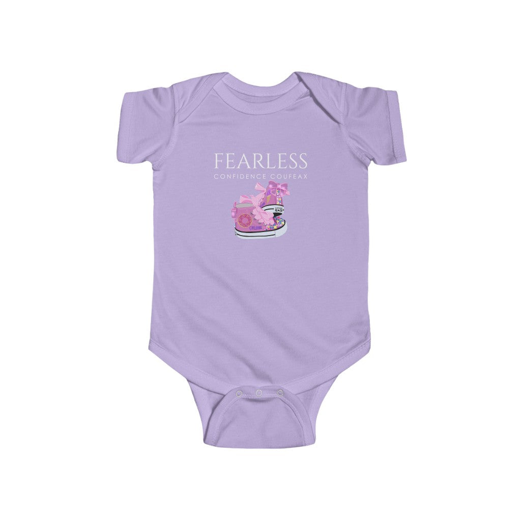 Fearless Confidence Coufeax Sneaker  Baby Girl Onesie - Fearless Confidence Coufeax™