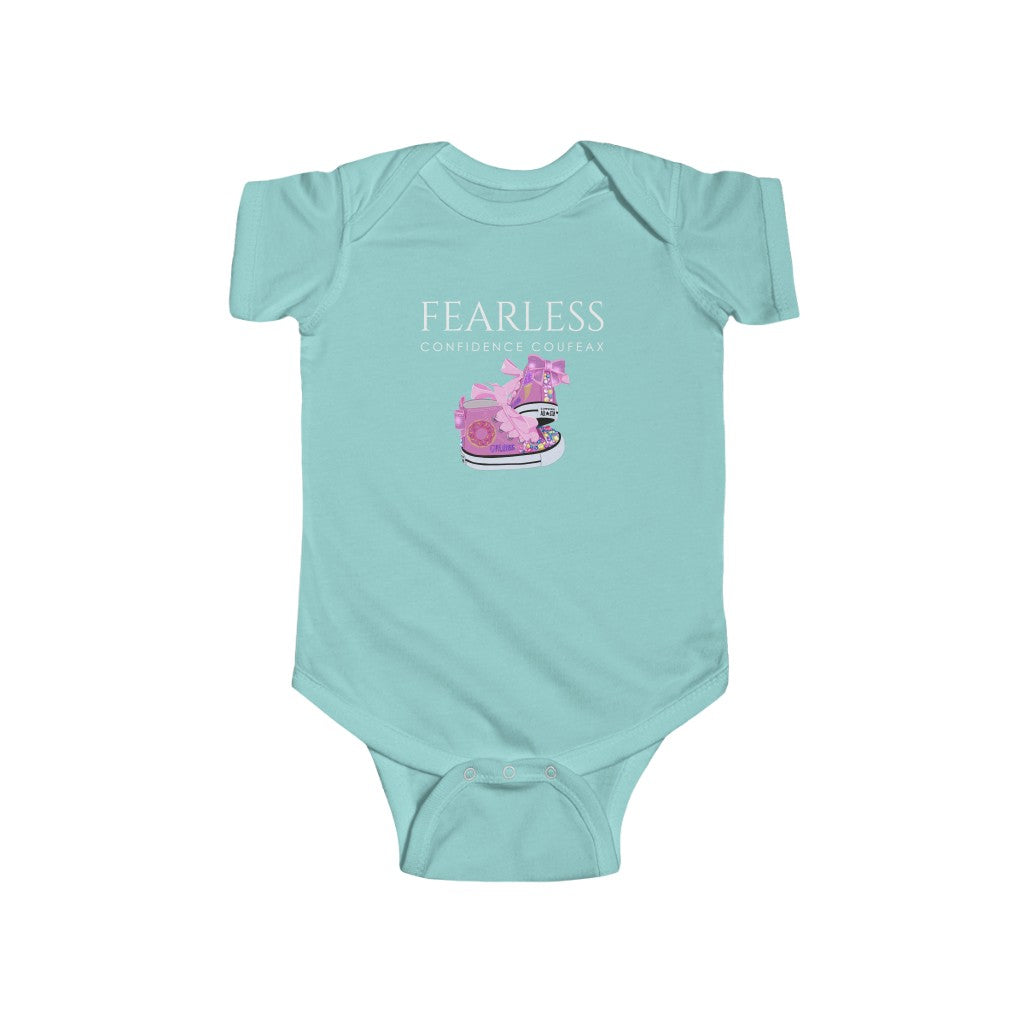 Fearless Confidence Coufeax Sneaker  Baby Girl Onesie - Fearless Confidence Coufeax™