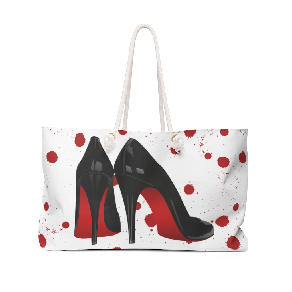 These is Bloody Shoes Weekender Bag