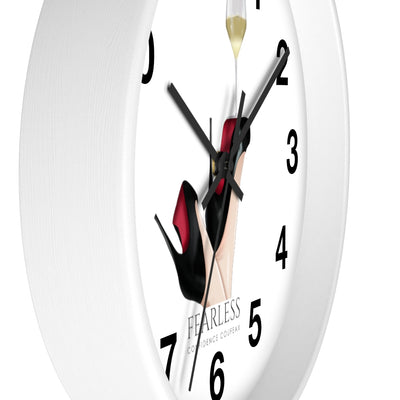Fearless Confidence Coufeaux Wine Glass High Heels  Wall clock - Fearless Confidence Coufeax™