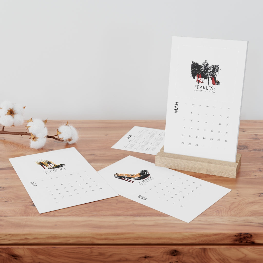 2021 FEARLESS CONFIDENCE COUFEAX Desk Calendar - Fearless Confidence Coufeax™