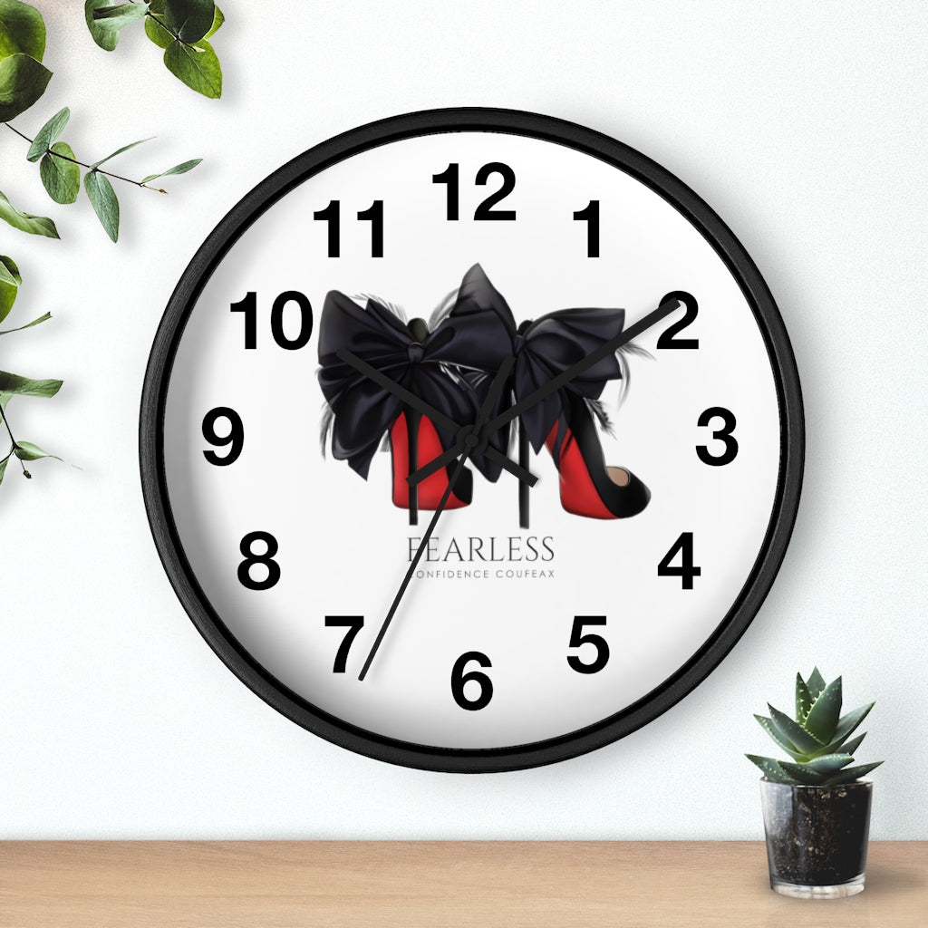 Fearless Confidence Coufeaux Feathered Heels  Wall clock - Fearless Confidence Coufeax™