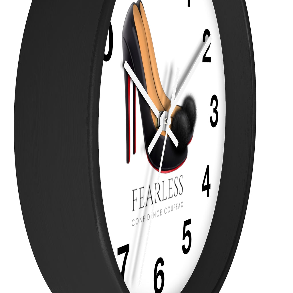 Fearless Confidence Coufeaux Fur High Heels  Wall clock - Fearless Confidence Coufeax™