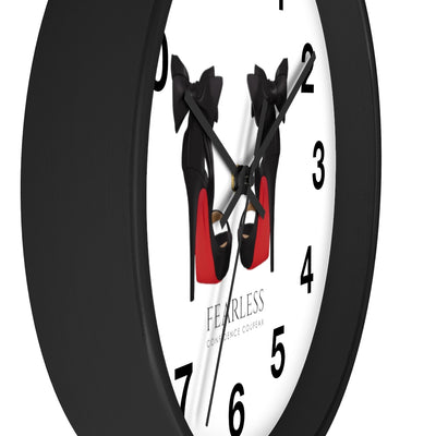 Fearless Confidence Coufeaux Heels &  Bow Wall clock - Fearless Confidence Coufeax™