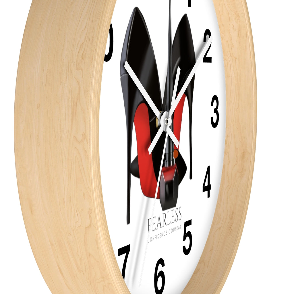 Fearless Confidence Coufeaux Nail Polish & High Heels  Wall clock - Fearless Confidence Coufeax™