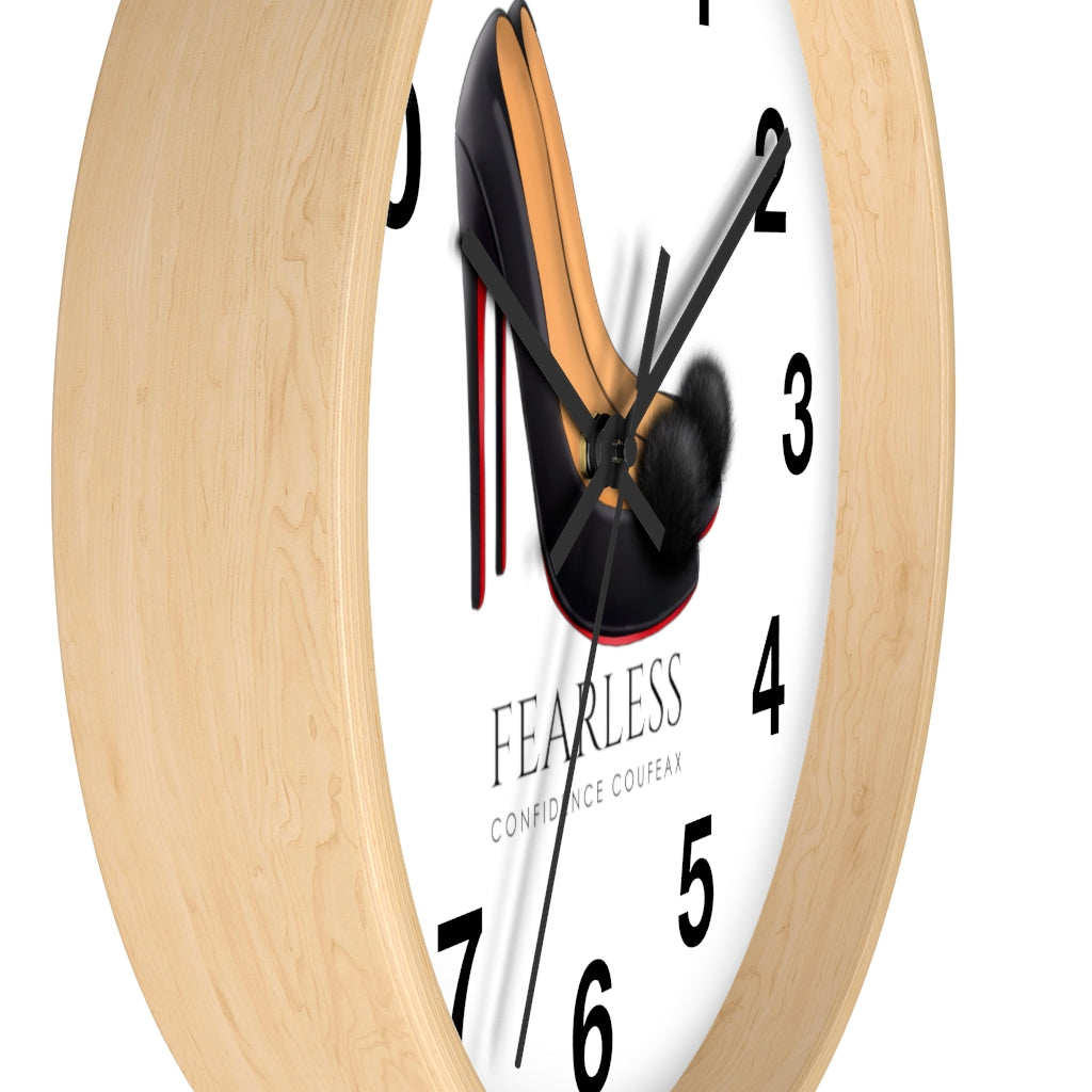 Fearless Confidence Coufeaux Fur High Heels  Wall clock - Fearless Confidence Coufeax™