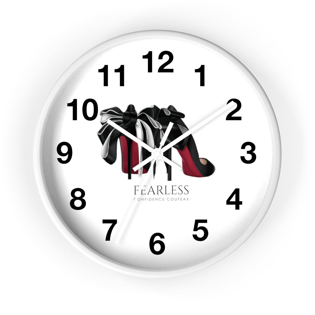 Fearless Confidence Coufeaux Heels & Ribbons Wall clock - Fearless Confidence Coufeax™