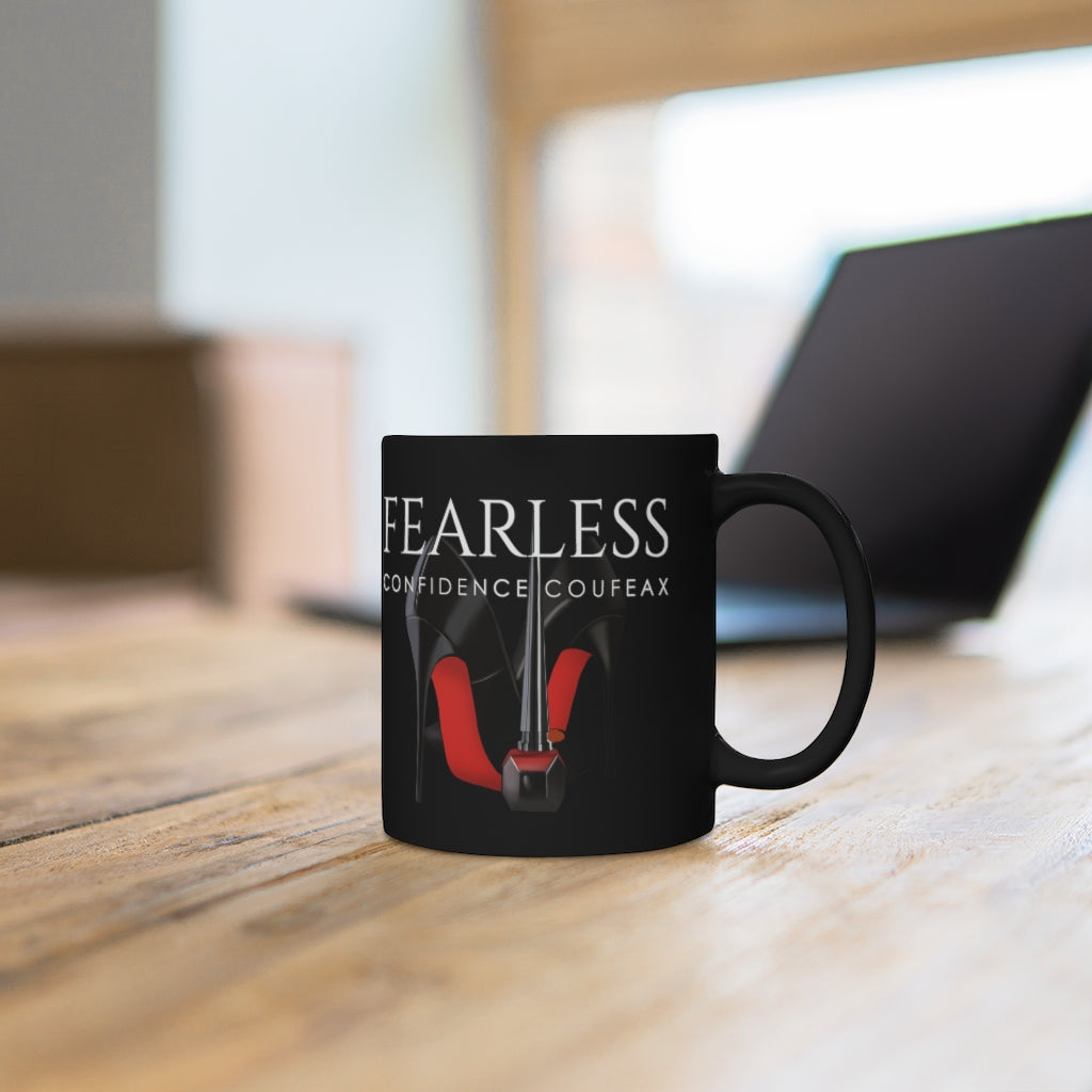 Black mug 11oz - Fearless Confidence Coufeax™