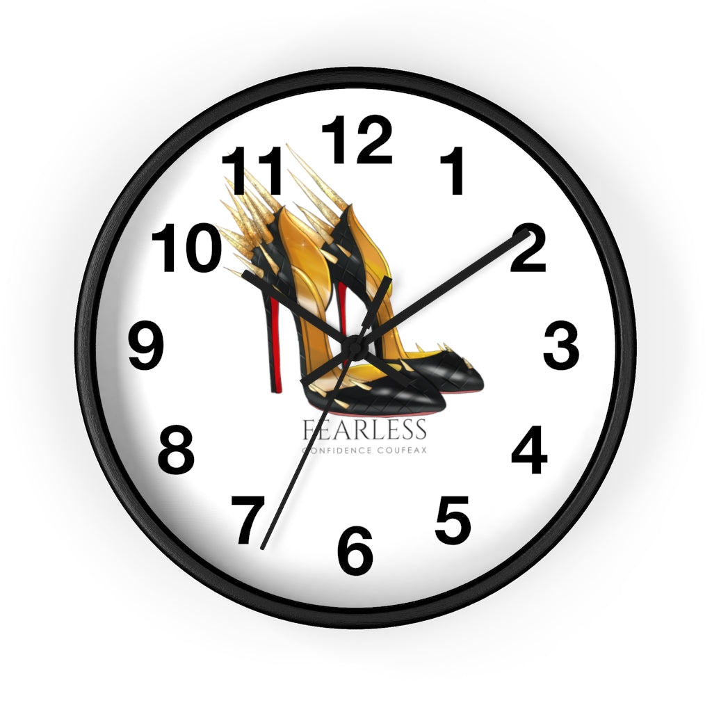 Fearless Confidence Coufeaux Fire Heels  Wall clock - Fearless Confidence Coufeax™