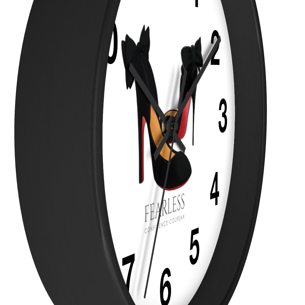 Fearless Confidence Coufeaux High Heels & Bows  Wall clock - Fearless Confidence Coufeax™