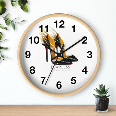 Fearless Confidence Coufeaux Fire Heels  Wall clock - Fearless Confidence Coufeax™