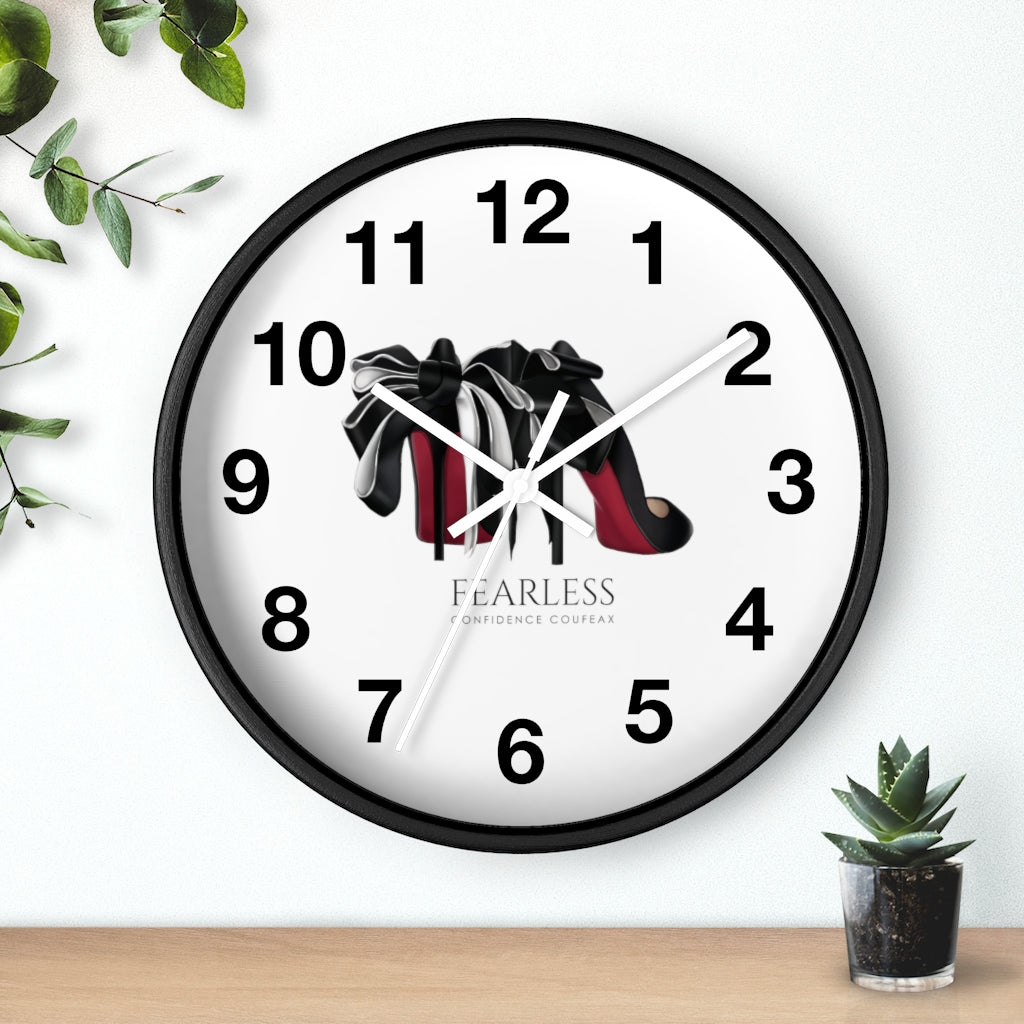 Fearless Confidence Coufeaux Heels & Ribbons Wall clock - Fearless Confidence Coufeax™