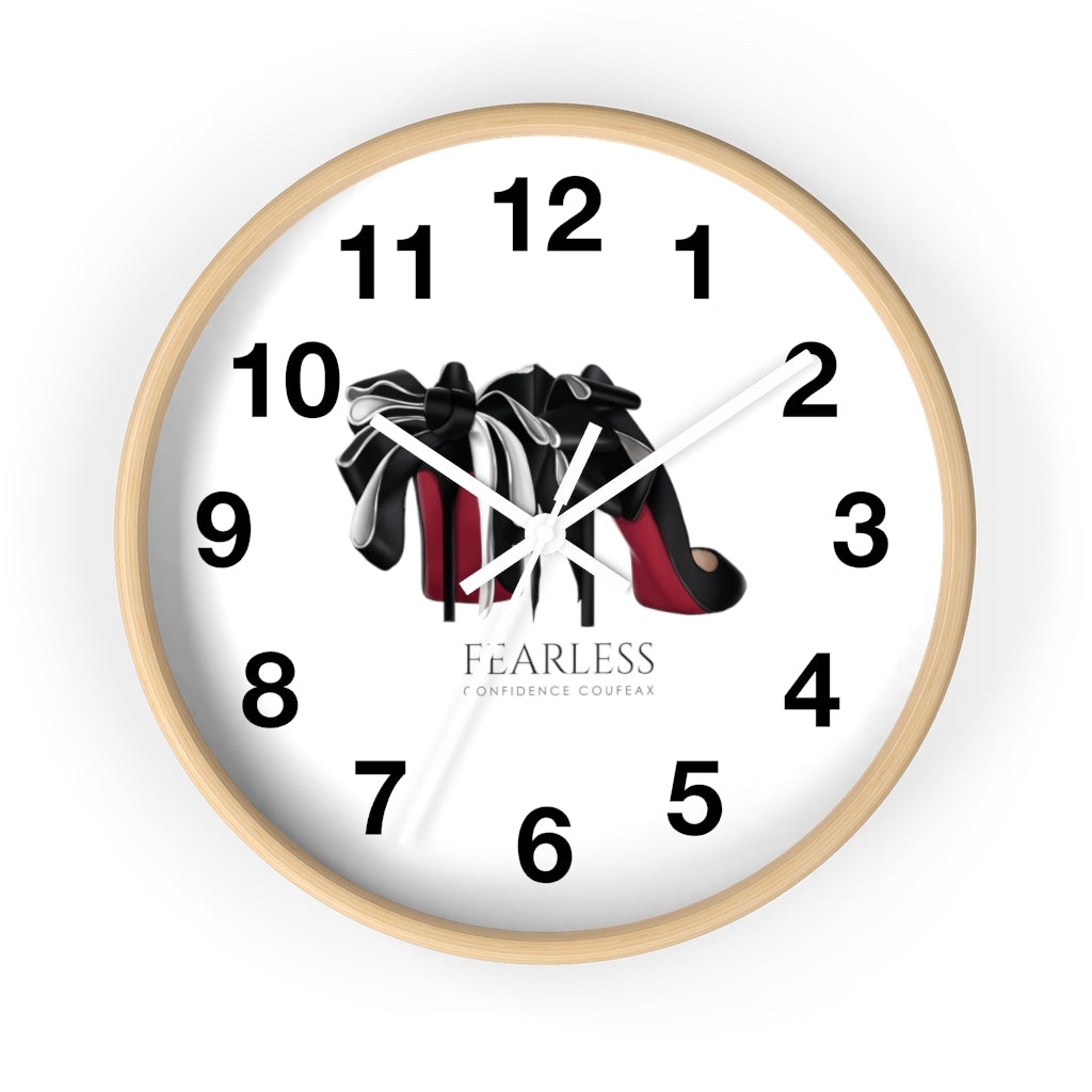 Fearless Confidence Coufeaux Heels & Ribbons Wall clock - Fearless Confidence Coufeax™