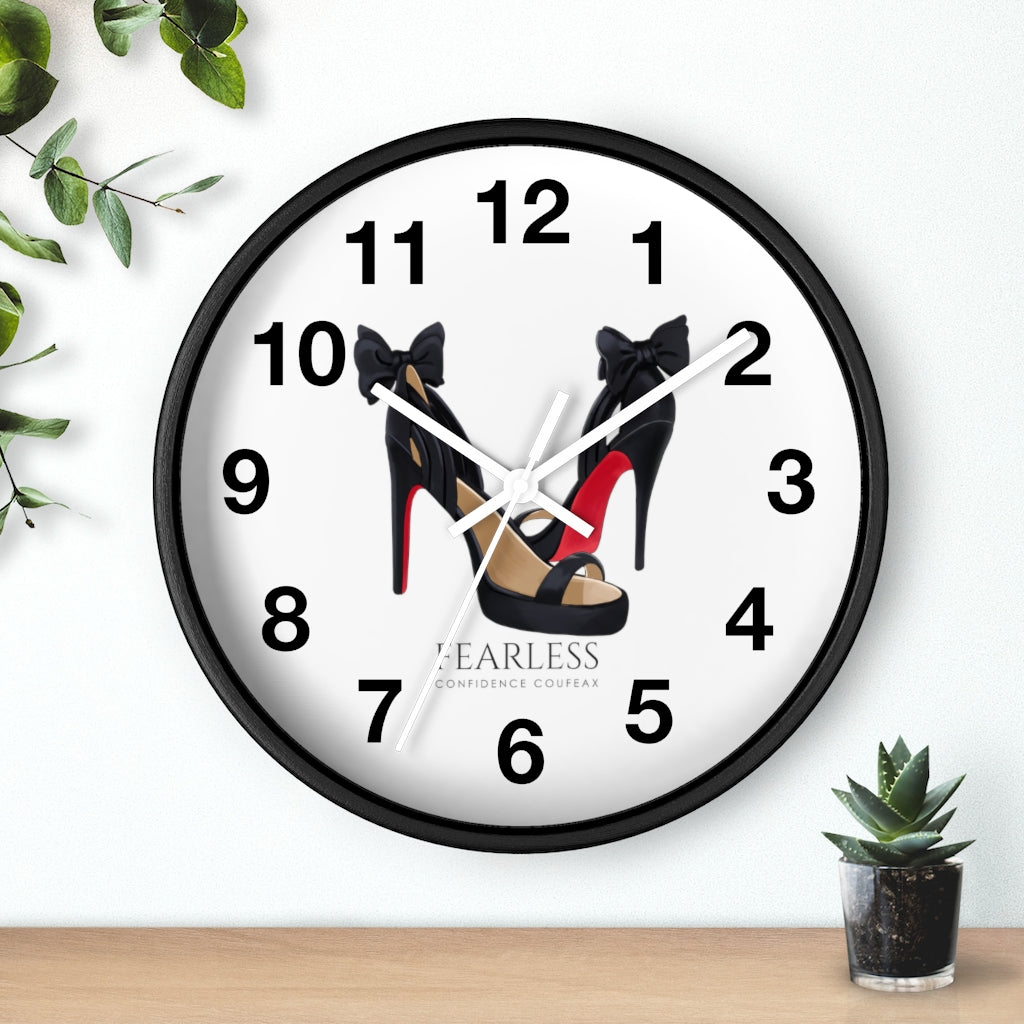 Fearless Confidence Coufeaux  Bows & Heels  Wall clock - Fearless Confidence Coufeax™