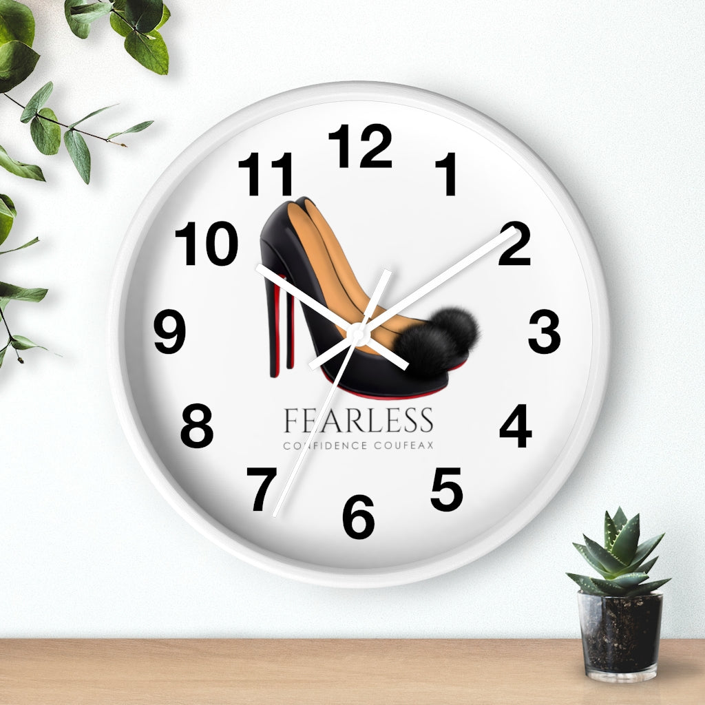 Fearless Confidence Coufeaux Fur High Heels  Wall clock - Fearless Confidence Coufeax™