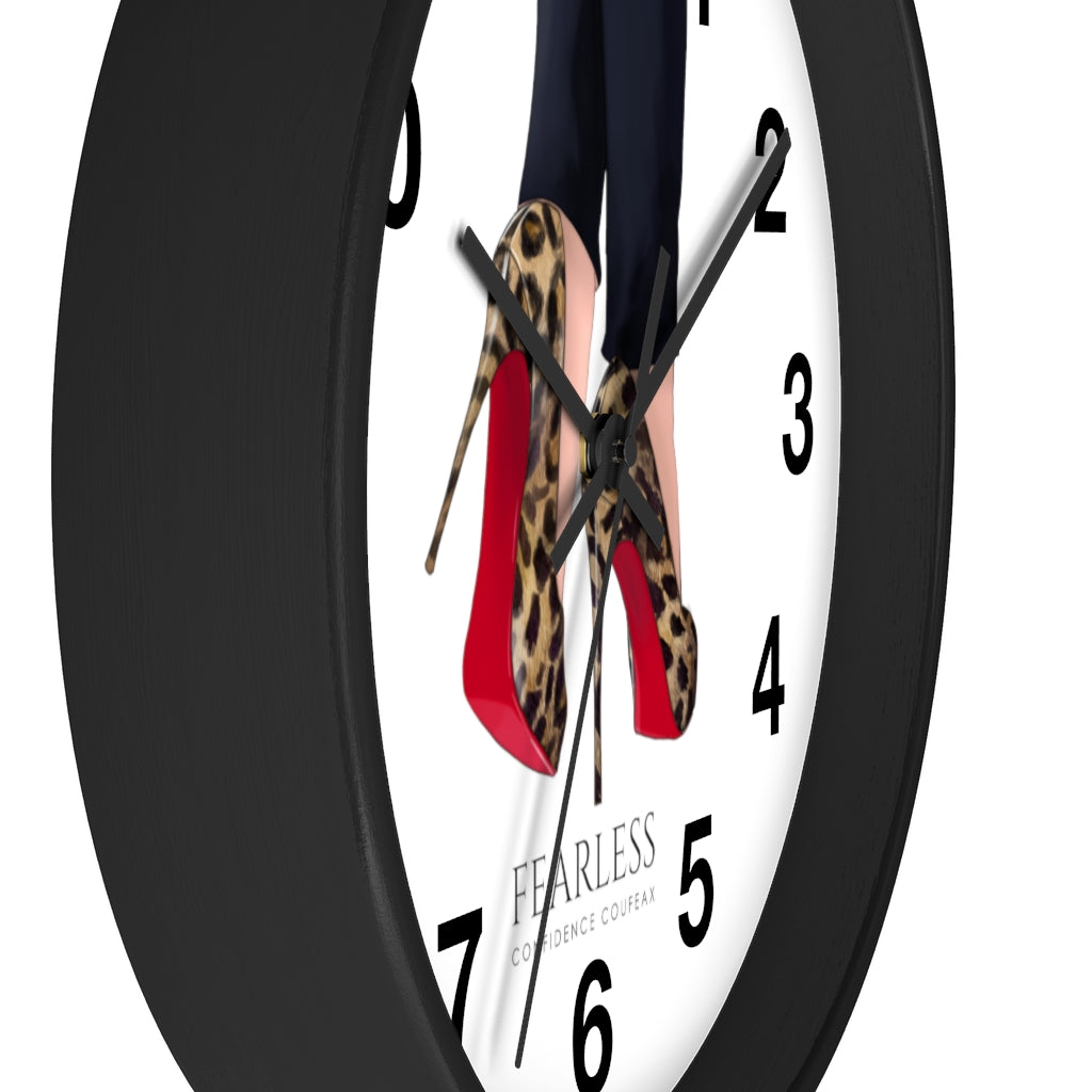 Fearless Confidence Coufeaux  Leopard High Heels  Wall clock - Fearless Confidence Coufeax™