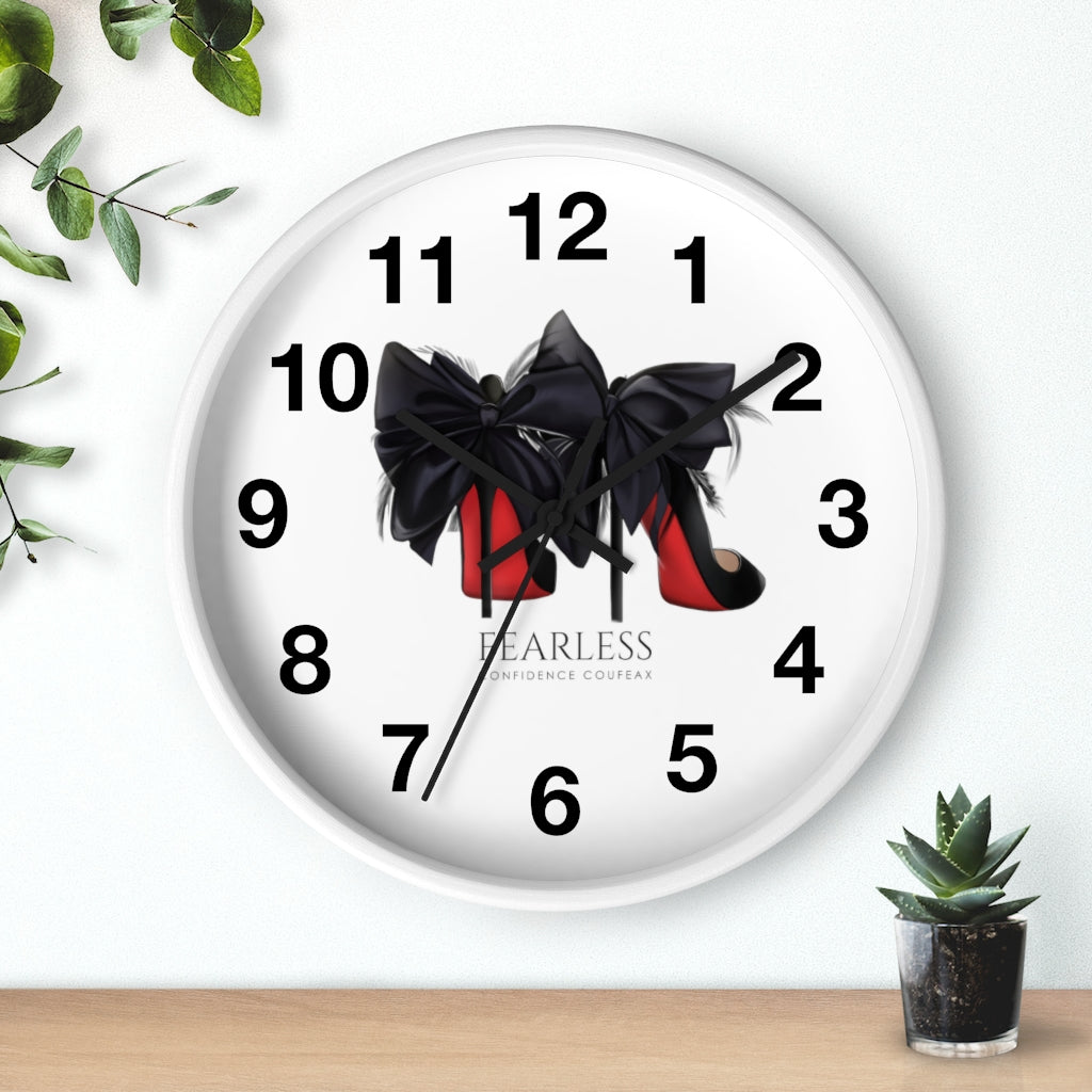 Fearless Confidence Coufeaux Feathered Heels  Wall clock - Fearless Confidence Coufeax™