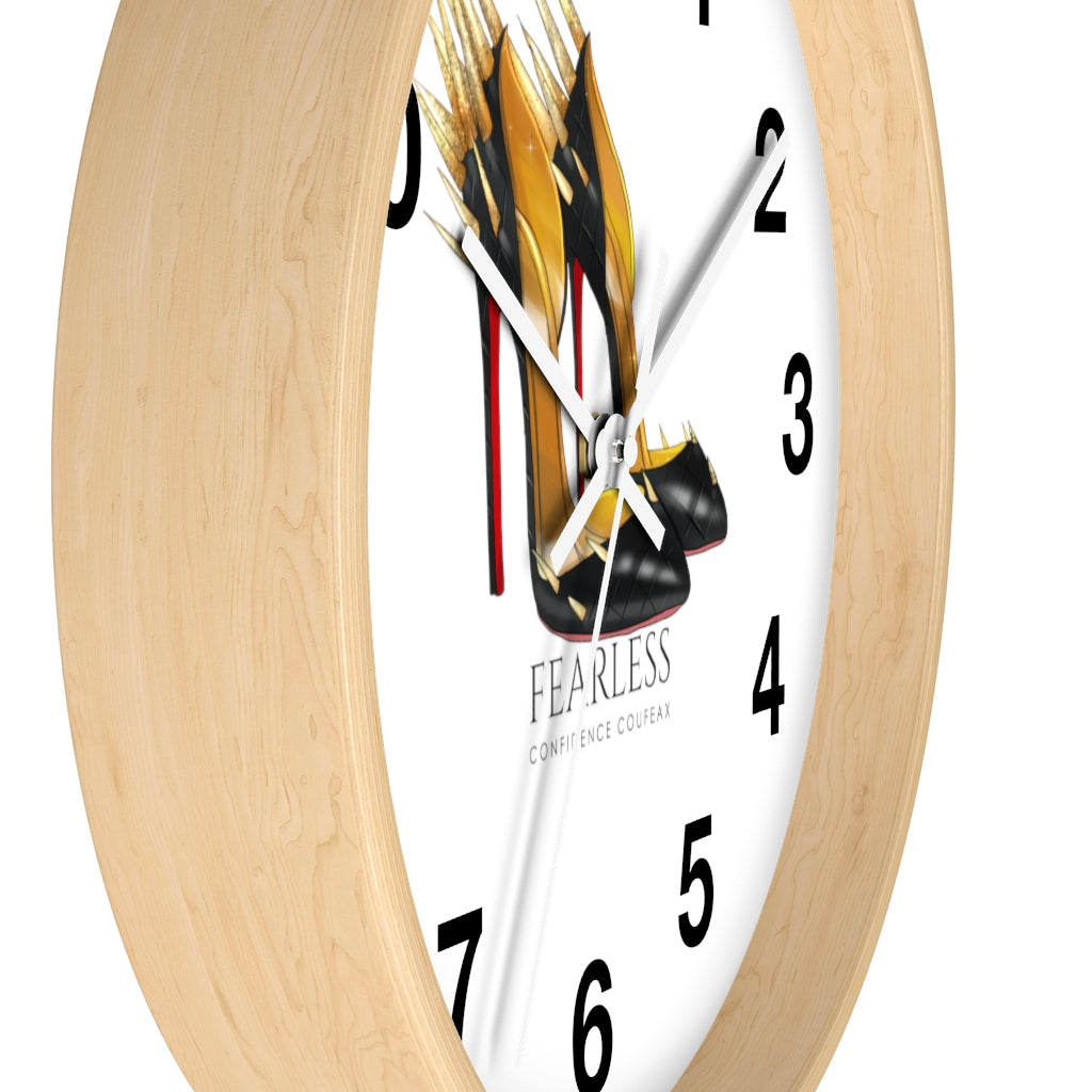 Fearless Confidence Coufeaux Fire Heels  Wall clock - Fearless Confidence Coufeax™