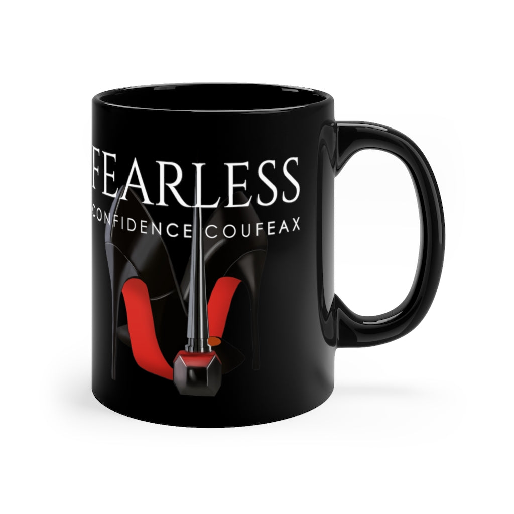 Black mug 11oz - Fearless Confidence Coufeax™