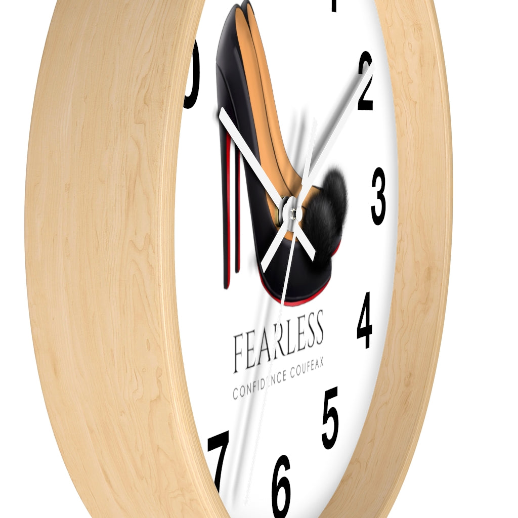 Fearless Confidence Coufeaux Fur High Heels  Wall clock - Fearless Confidence Coufeax™