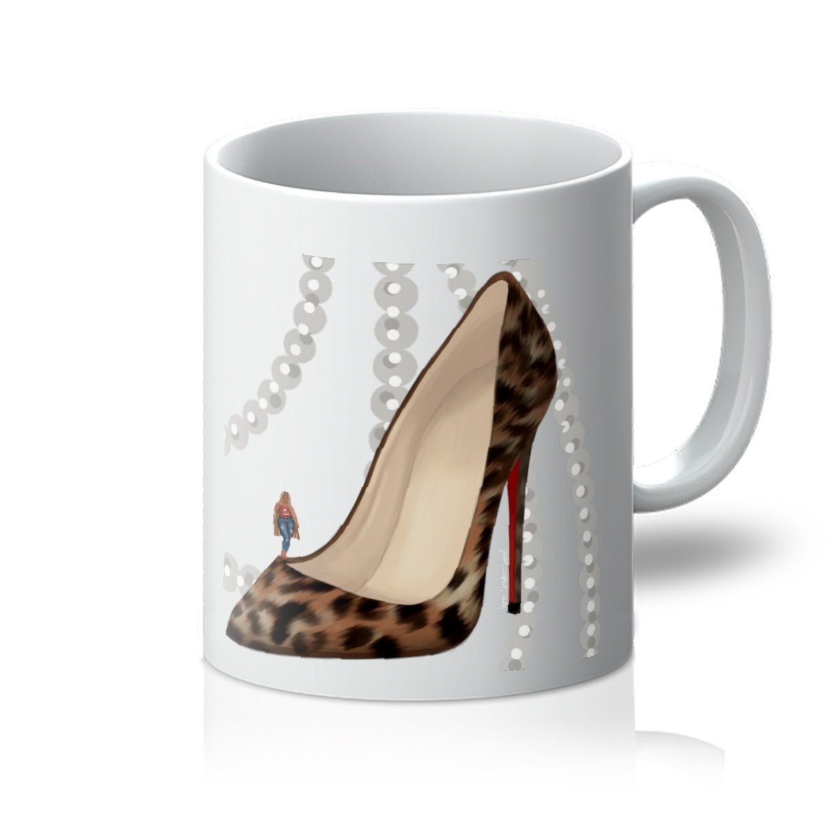 Leopard Heels Mug - Fearless Confidence Coufeax™