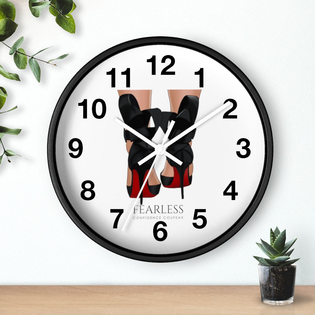 Fearless Confidence Coufeaux Strap Up High Heels  Wall clock - Fearless Confidence Coufeax™