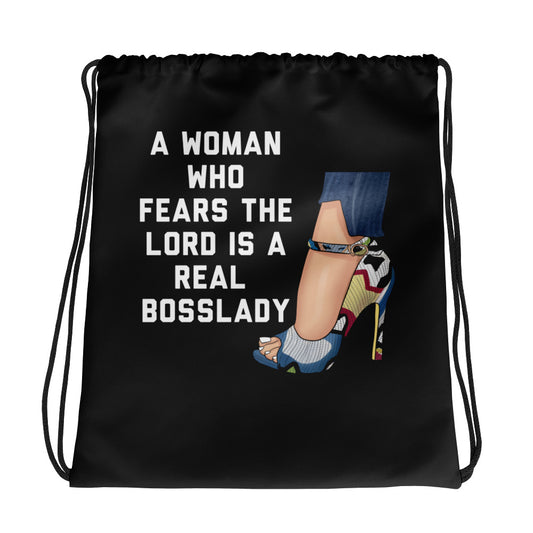 Boss Lady Drawstring Bag - Fearless Confidence Coufeax™