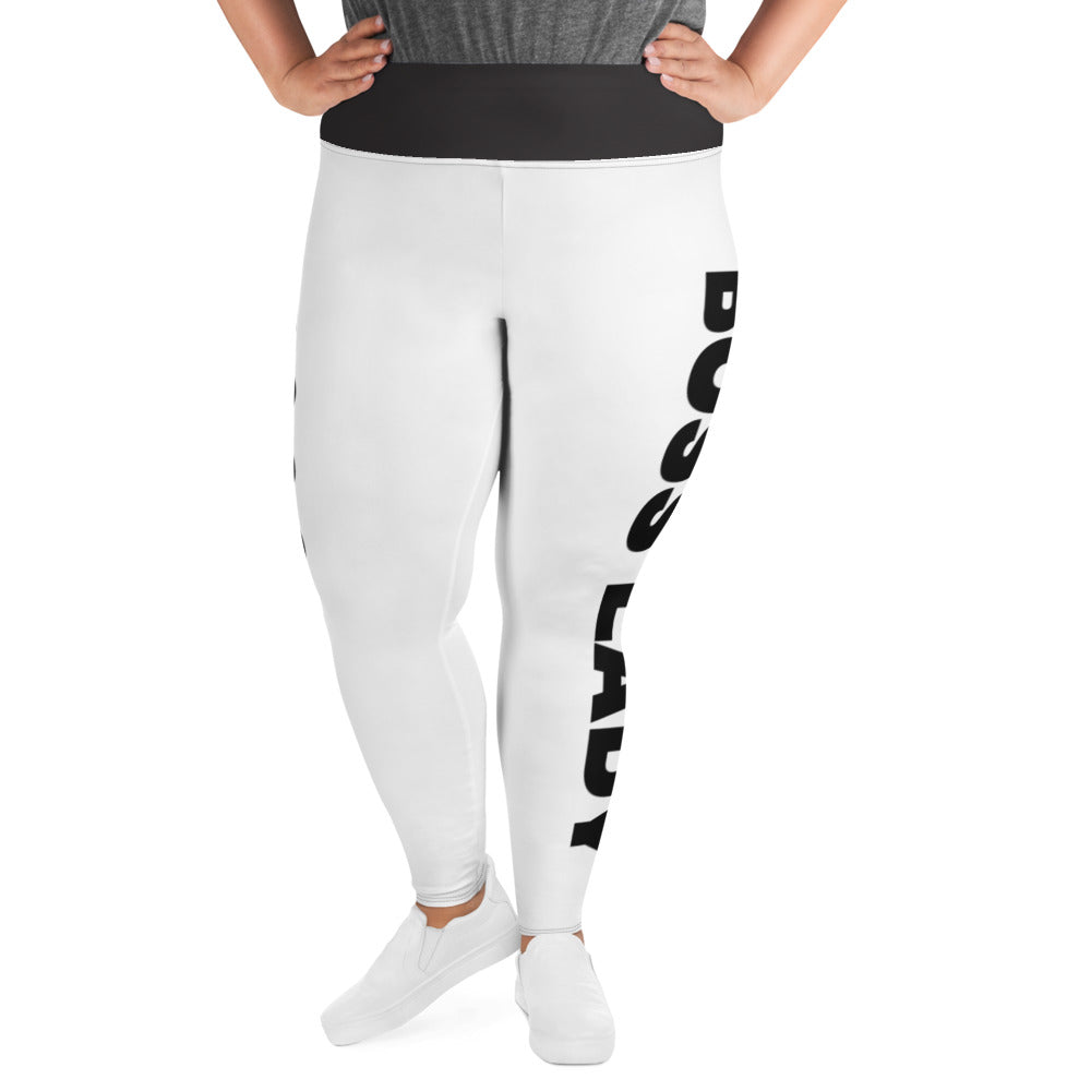 Boss Lady Plus Size Leggings - Fearless Confidence Coufeax™