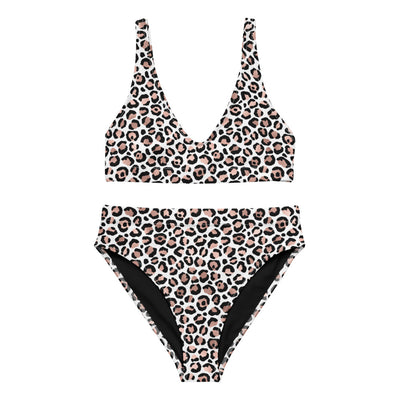 COUFEAX LEOPARD Recycled high-waisted bikini - Fearless Confidence Coufeax™