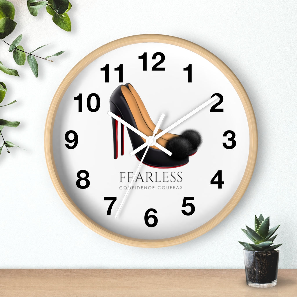 Fearless Confidence Coufeaux Fur High Heels  Wall clock - Fearless Confidence Coufeax™