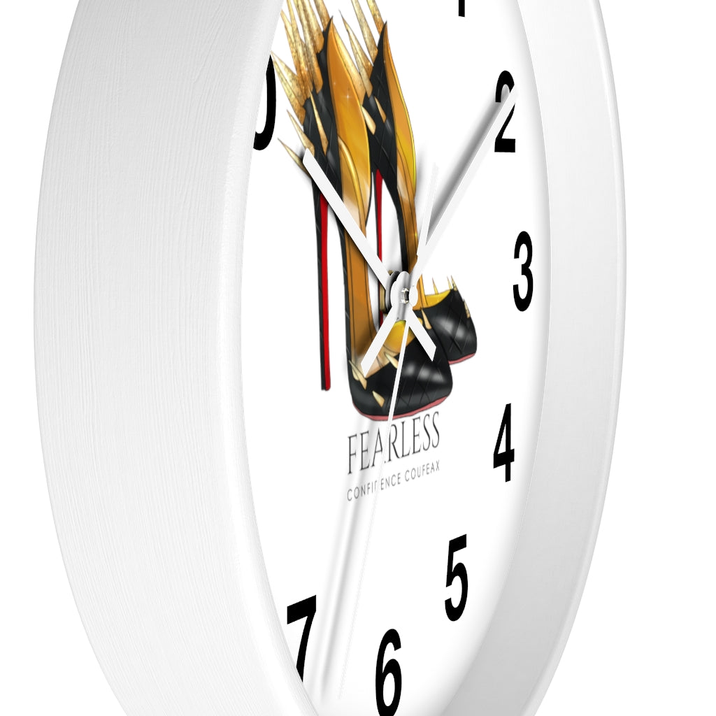 Fearless Confidence Coufeaux Fire Heels  Wall clock - Fearless Confidence Coufeax™