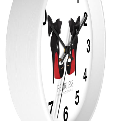 Fearless Confidence Coufeaux Heels &  Bow Wall clock - Fearless Confidence Coufeax™