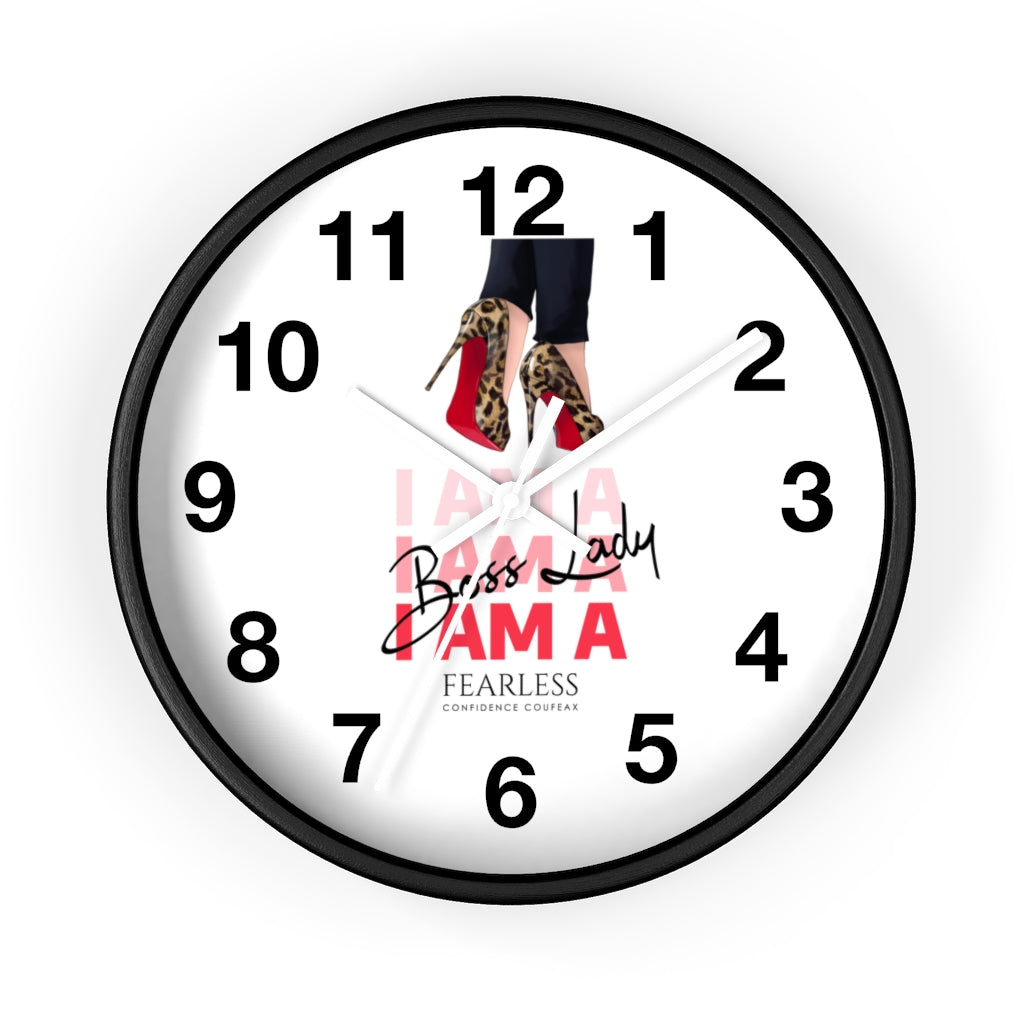 I'm A Boss Lady  Fearless Confidence Coufeaux  Wall clock - Fearless Confidence Coufeax™