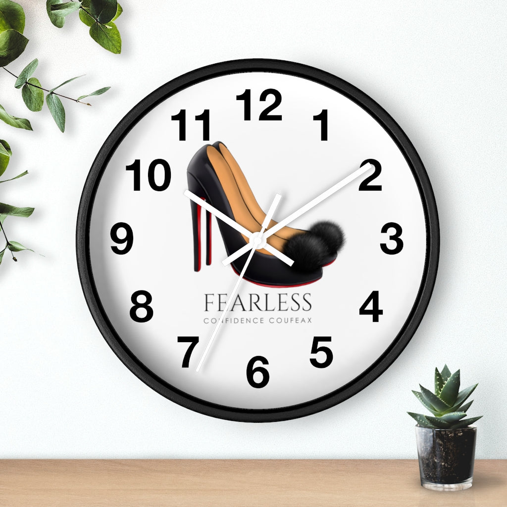 Fearless Confidence Coufeaux Fur High Heels  Wall clock - Fearless Confidence Coufeax™