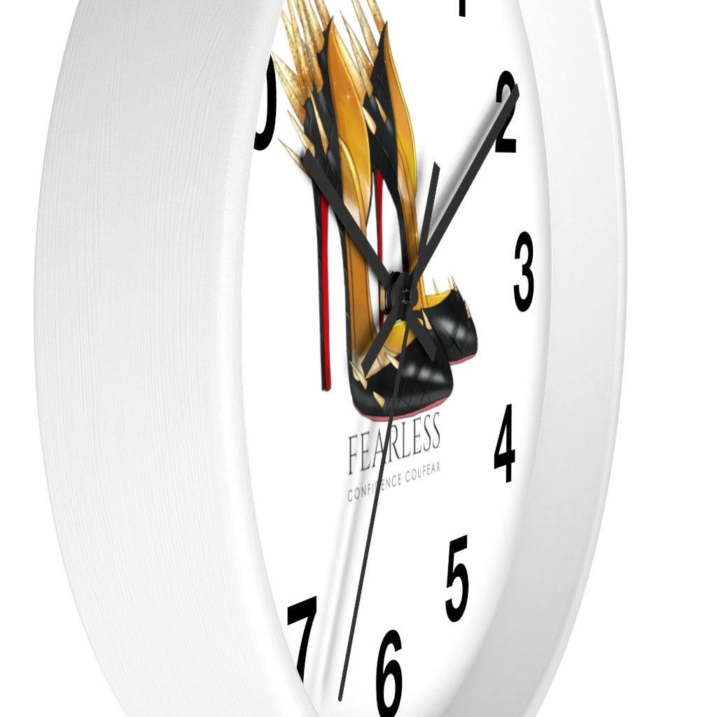 Fearless Confidence Coufeaux Fire Heels  Wall clock - Fearless Confidence Coufeax™