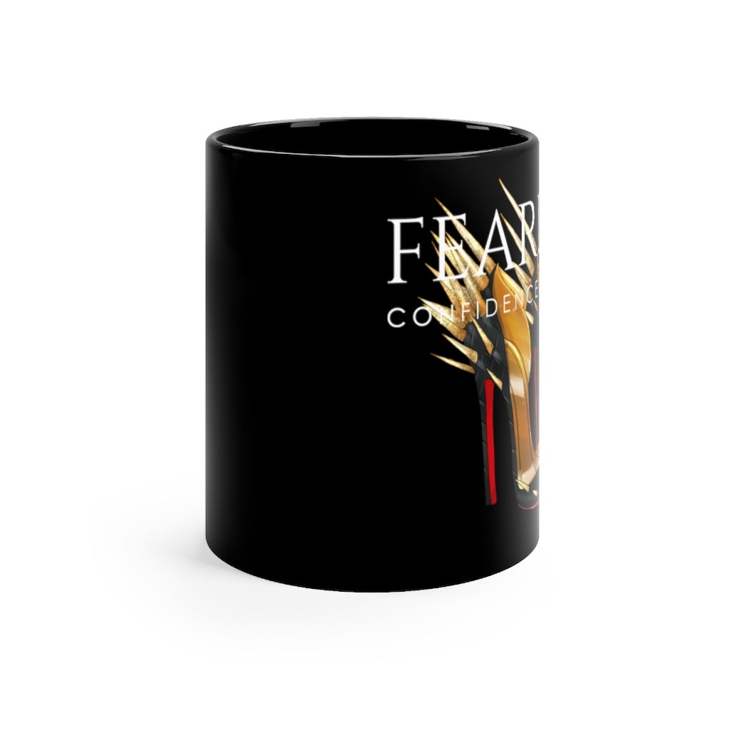 Black mug 11oz - Fearless Confidence Coufeax™