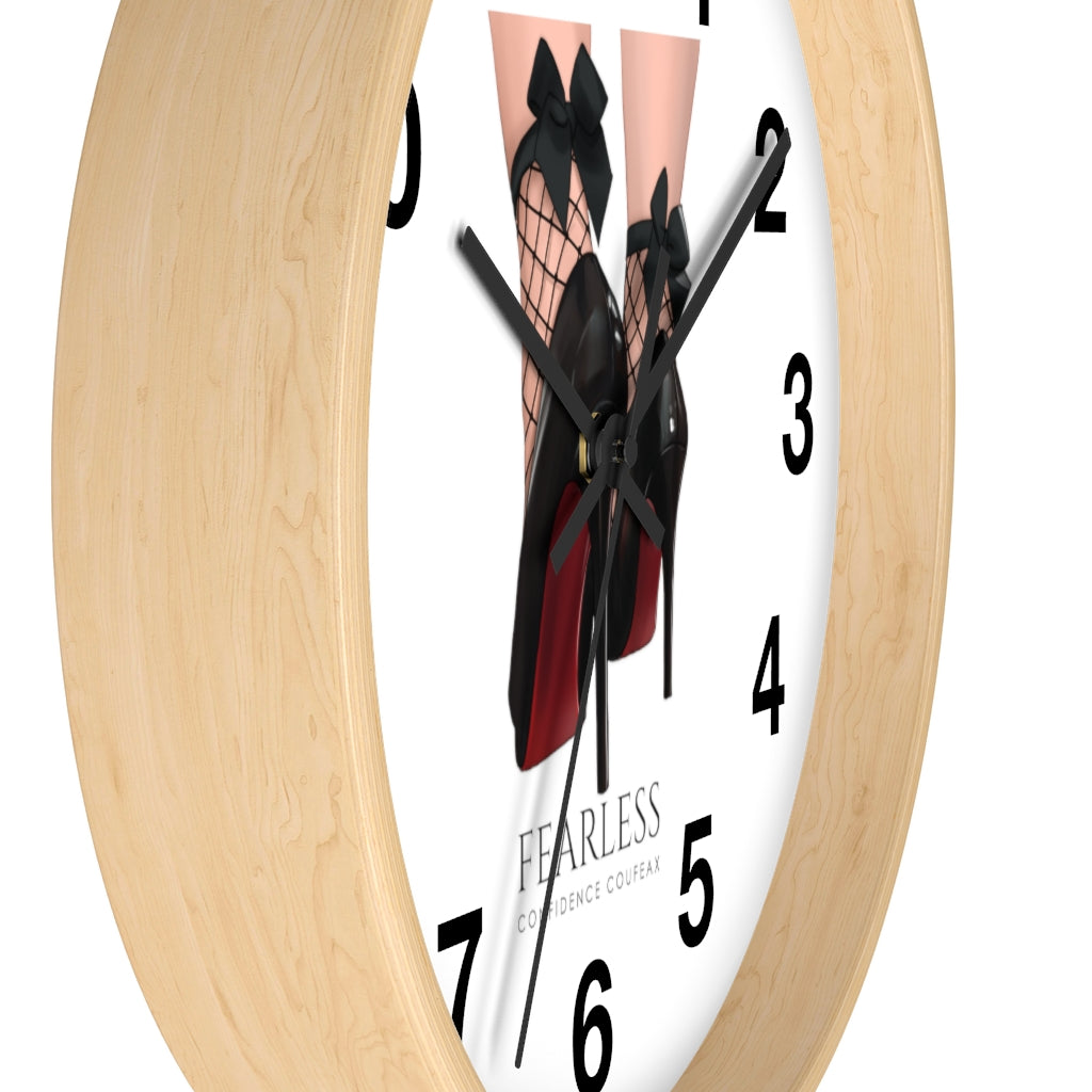 Fearless Confidence Coufeaux Heels & Stockings & Bow Wall clock - Fearless Confidence Coufeax™